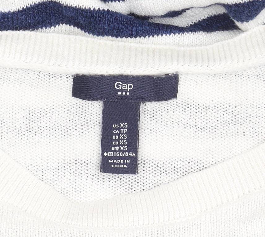Gap Women's Multicoloured Striped Pullover Jumper XS