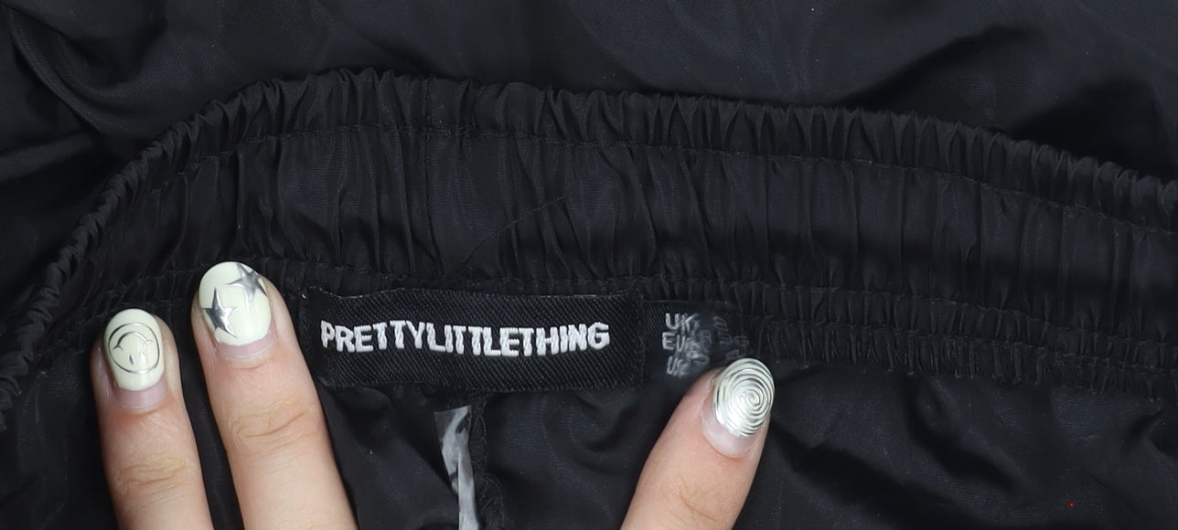 Pretty Little Thing Women's Black Joggers Size 8, Casual