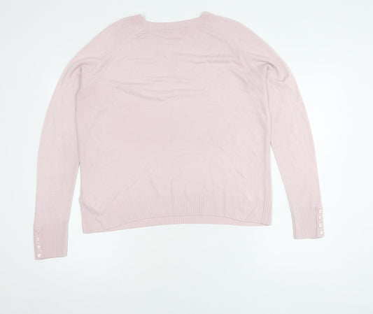 Marks & Spencer Women's Pink Pullover Jumper, Size 14