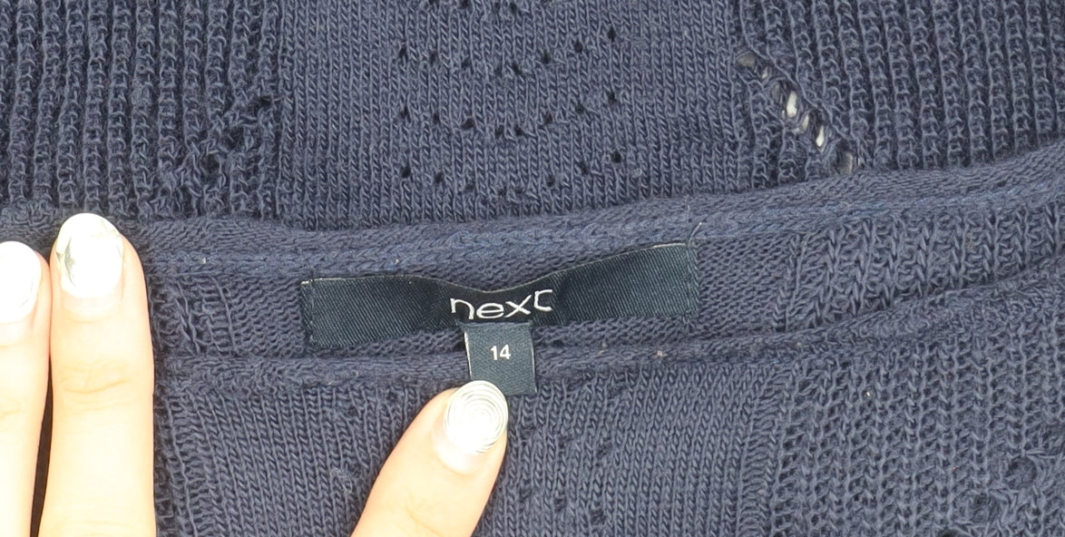 Womens UK Size 14 NEXT Blue Pullover Jumper