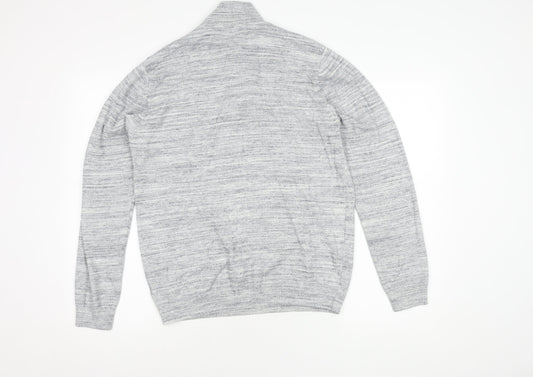 Mens UK Size M NEXT Grey 1/2 Zip Sweatshirt