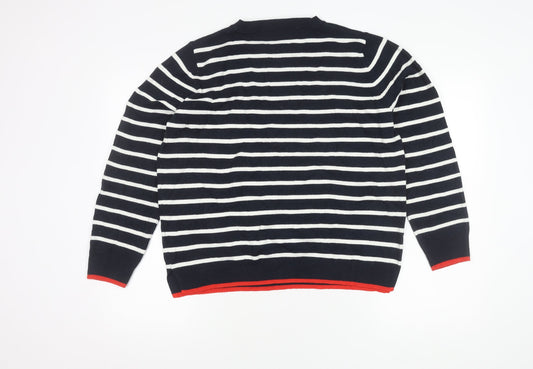 Womens UK Size L Marks and Spencer Blue Pullover Jumper