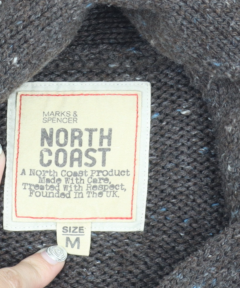 Marks and Spencer Men's Brown Acrylic Jumper M