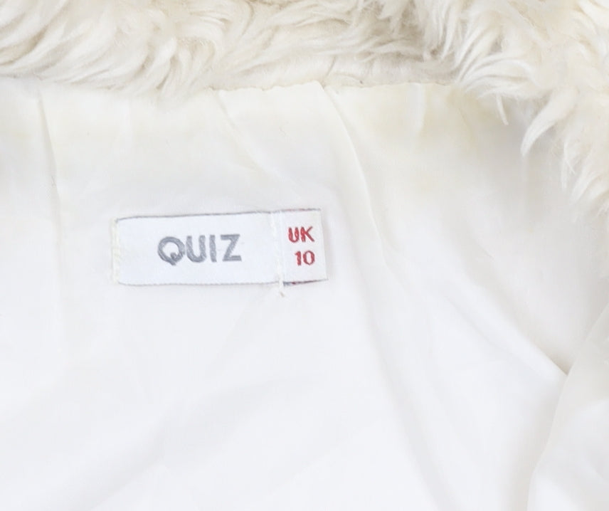Womens UK Size 10 Quiz Ivory Gilet