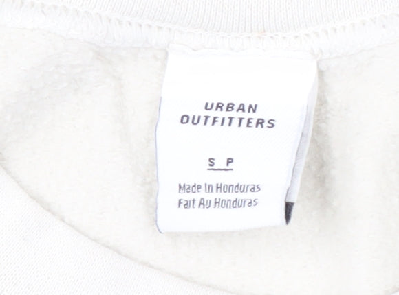 Urban Outfitters White Graphic Sweatshirt S Unisex