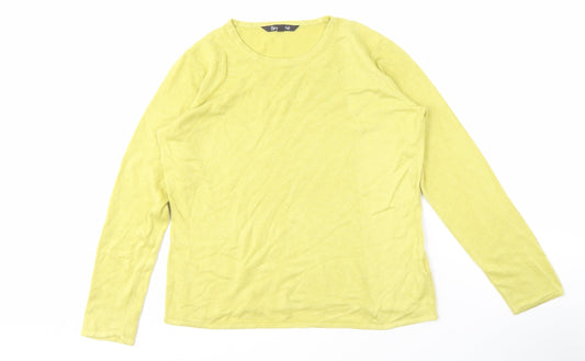 Womens UK Size 12/14 Bonmarché Yellow Pullover Jumper