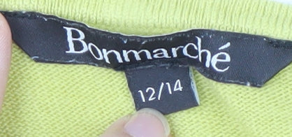 Womens UK Size 12/14 Bonmarché Yellow Pullover Jumper
