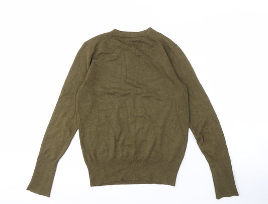 Womens UK Size M Zara Green Pullover Jumper