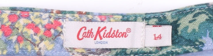 Brand and care label for Cath Kidston Women's Multicoloured Floral Skirt, size 14