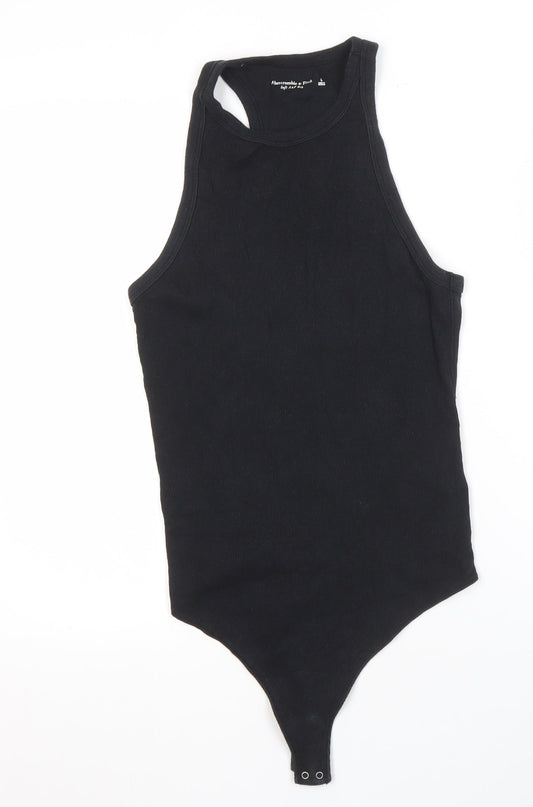 Womens UK Size L Abercrombie & Fitch Black Basic Tank