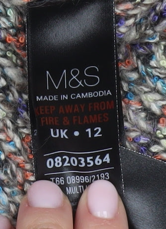 Womens UK Size 12 Marks and Spencer Multicoloured Pullover Jumper