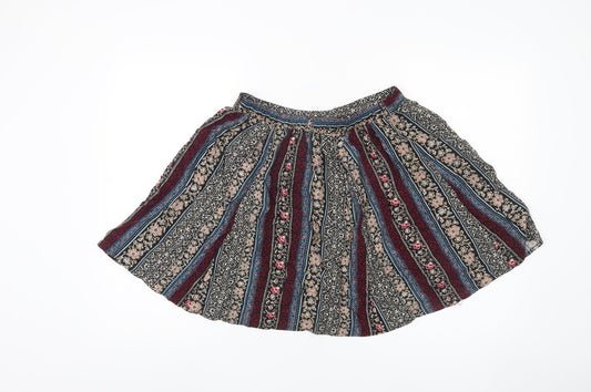 New Look Women's Multicoloured A-Line Floral Skirt Size 10