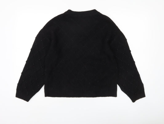 Womens UK Size S Marks and Spencer Black Pullover Jumper
