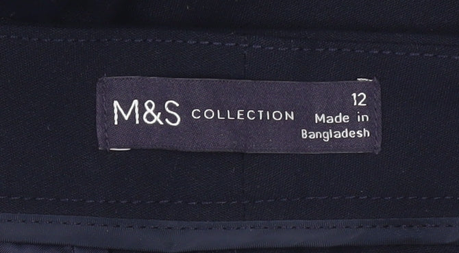 Womens UK Size 12 Marks and Spencer Blue Trousers
