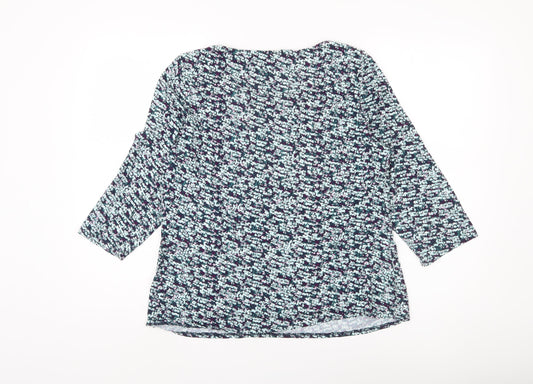 Womens UK Size 14 Marks and Spencer Multicoloured Basic Blouse