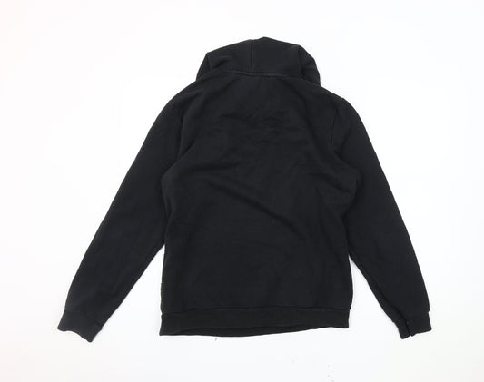 Mens UK Size S PUMA Black Pullover Hoodie