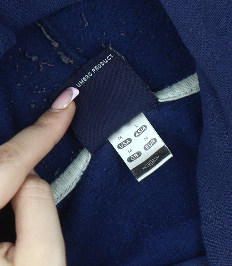 Umbro Men's Blue Pullover Hoodie - Medium