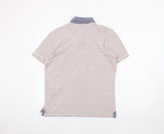 Merc London Men's Striped Polo Shirt Medium