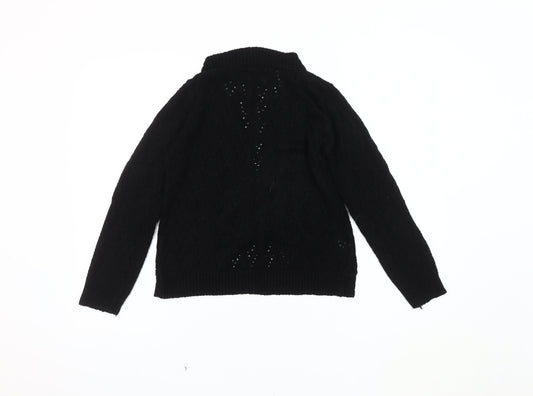 Womens UK Size M Saloos Black Cardigan Jumper