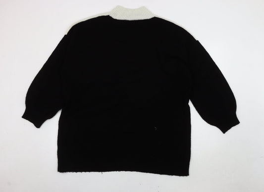 Womens UK Size 18 Roman Black Pullover Jumper