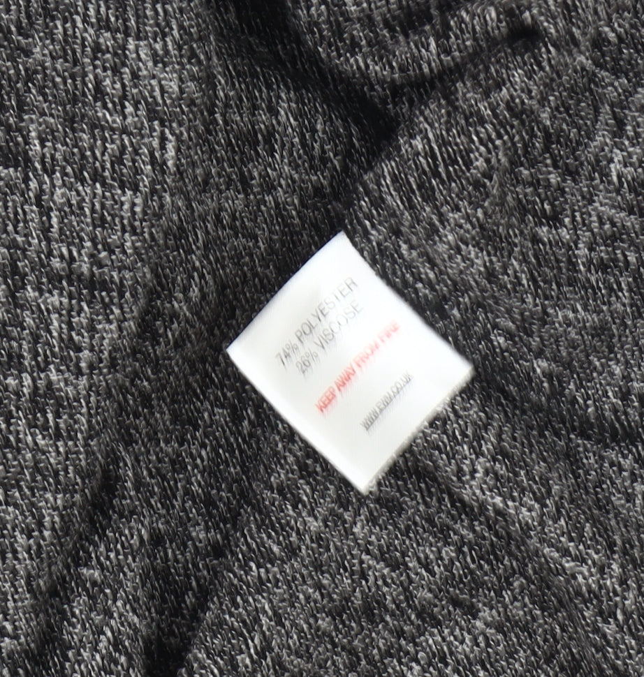 Isle Women's Grey Tweed Blazer Jacket Size 16