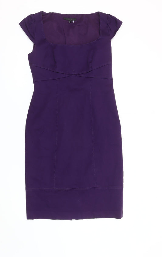 Coast Women's Purple Pencil Dress Size 12