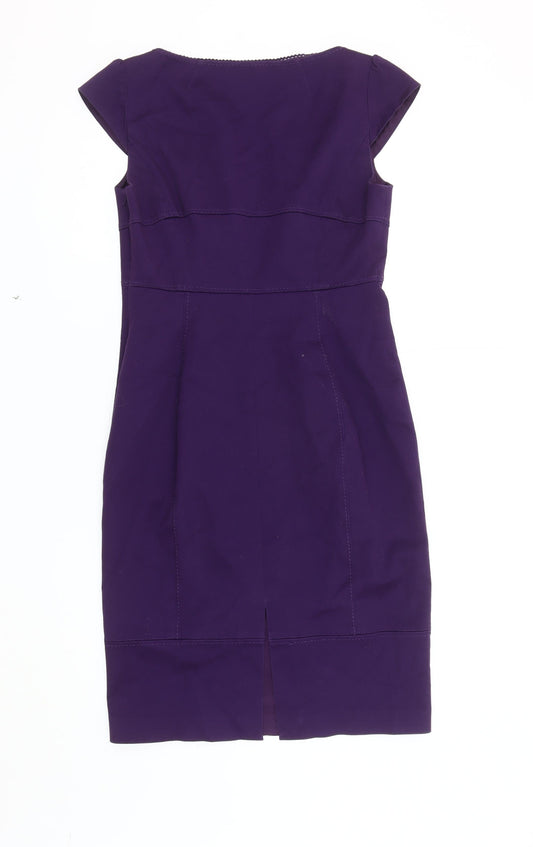 Coast Women's Purple Pencil Dress Size 12