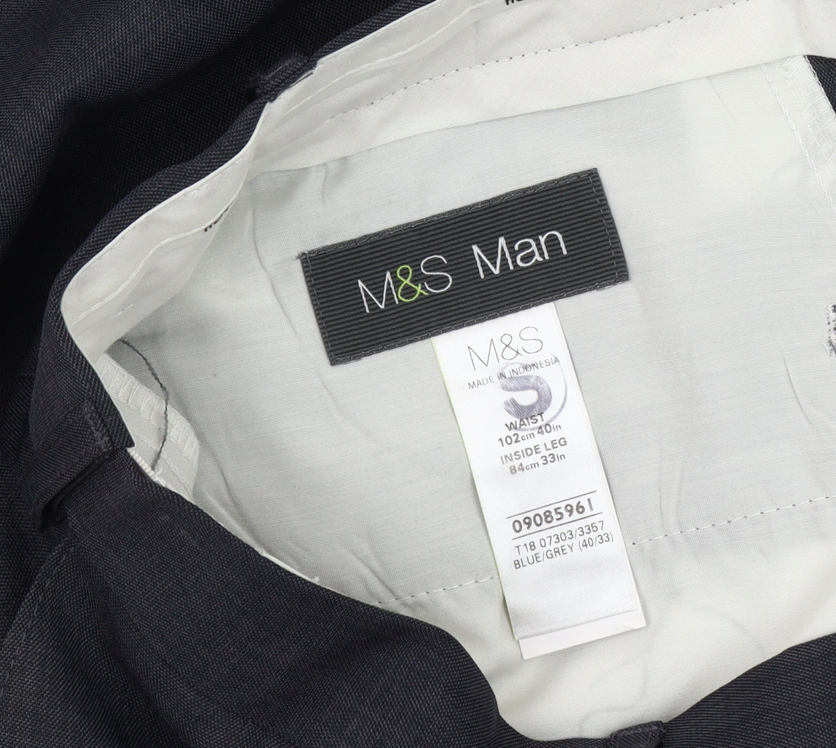 Marks and Spencer Men's Grey Dress Pants 40 in Waist