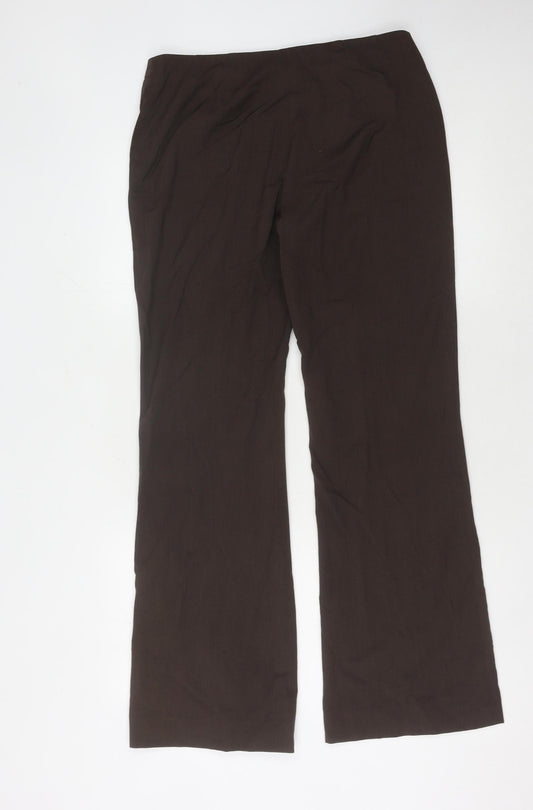 Autonomy Women's Brown Flared Trousers Size 12