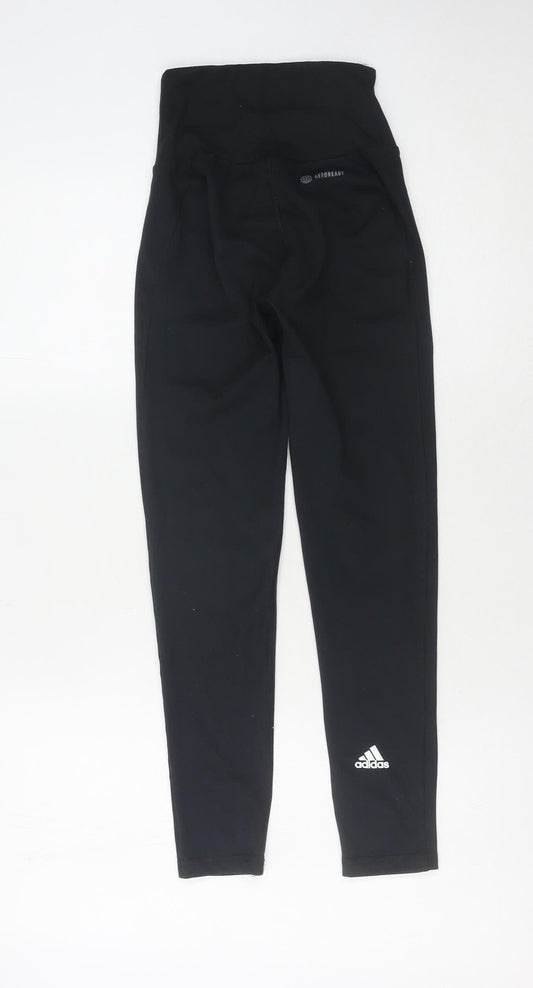 Womens UK Size XS adidas Leggings Black Leggings