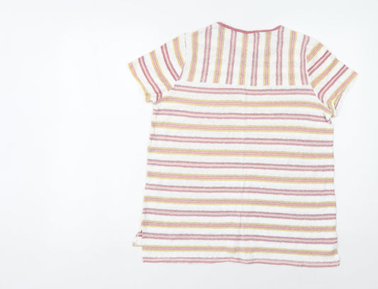Womens UK Size 10 NEXT Multicoloured Basic T-Shirt