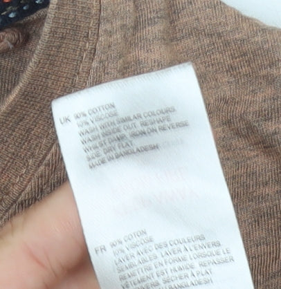 White Stuff Brown S Men's Graphic T-Shirt, Regular Fit