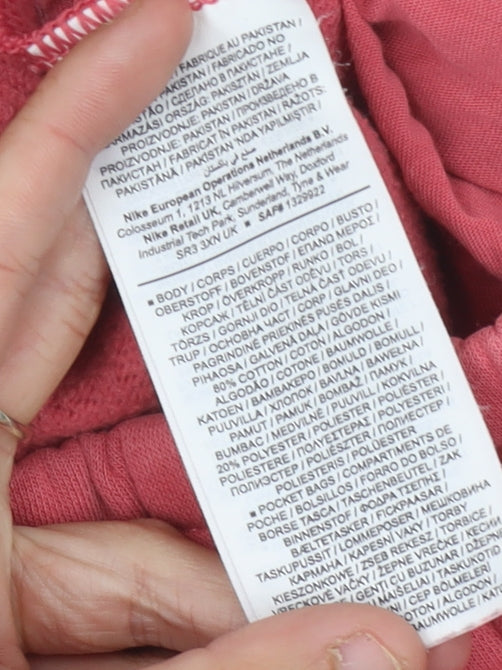 Nike Women's Pink Jogger Trousers - Size S