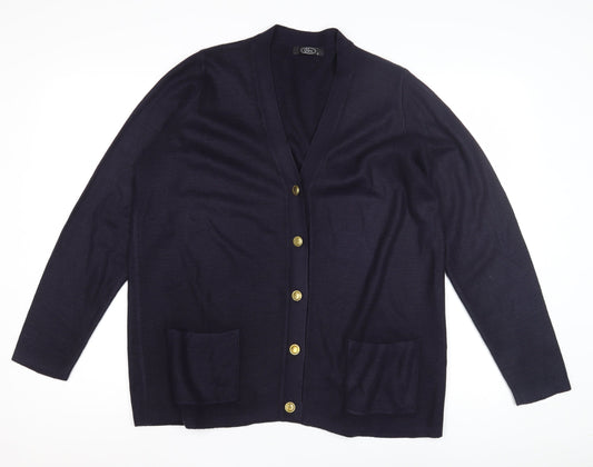 Bonmarché Women's Black Cardigan V-Neck Casual S