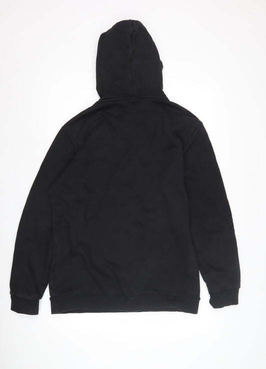 Adidas Men's Black Pullover Hoodie - L, Logo