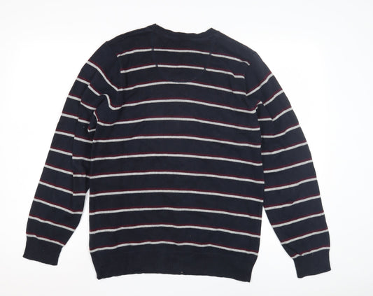 Marks and Spencer Men's Striped Pullover Jumper, Size S