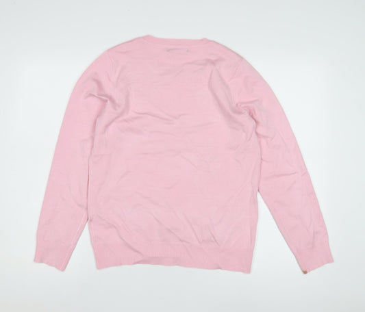 Womens UK Size 12 Bonmarché Pink Pullover Jumper