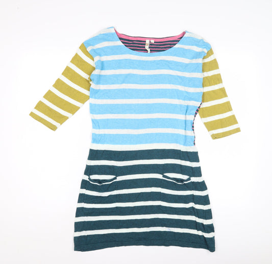 Womens UK Size 10 White Stuff Multicoloured Tunic Jumper