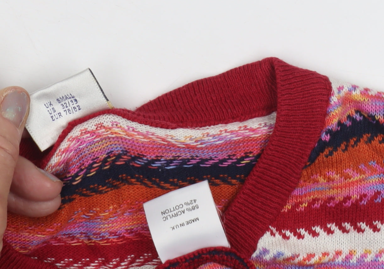 Next Women's Multicoloured Striped Knit Dress, Size S, Long Sleeve