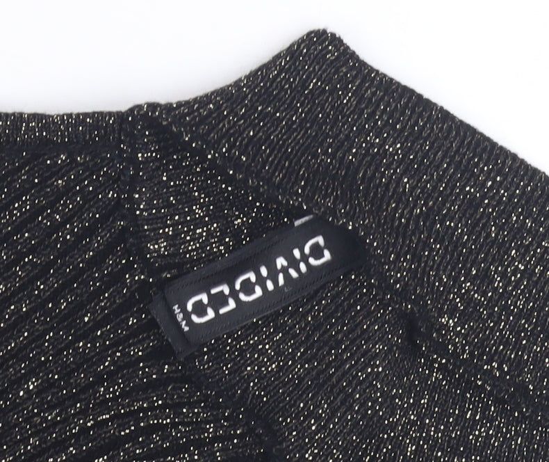 Womens UK Size S Divided Black Pullover Jumper