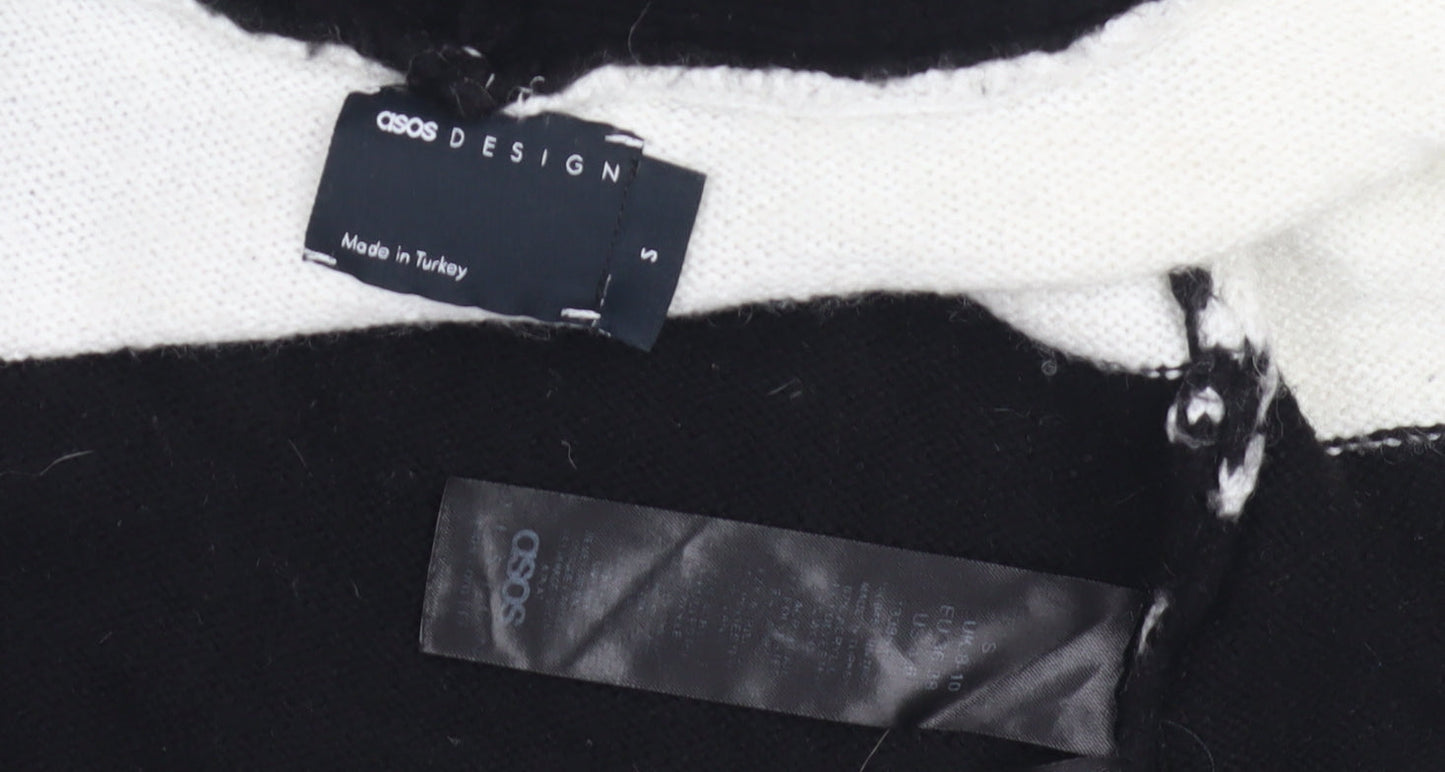 ASOS DESIGN Women's Black Striped Cardigan Size S