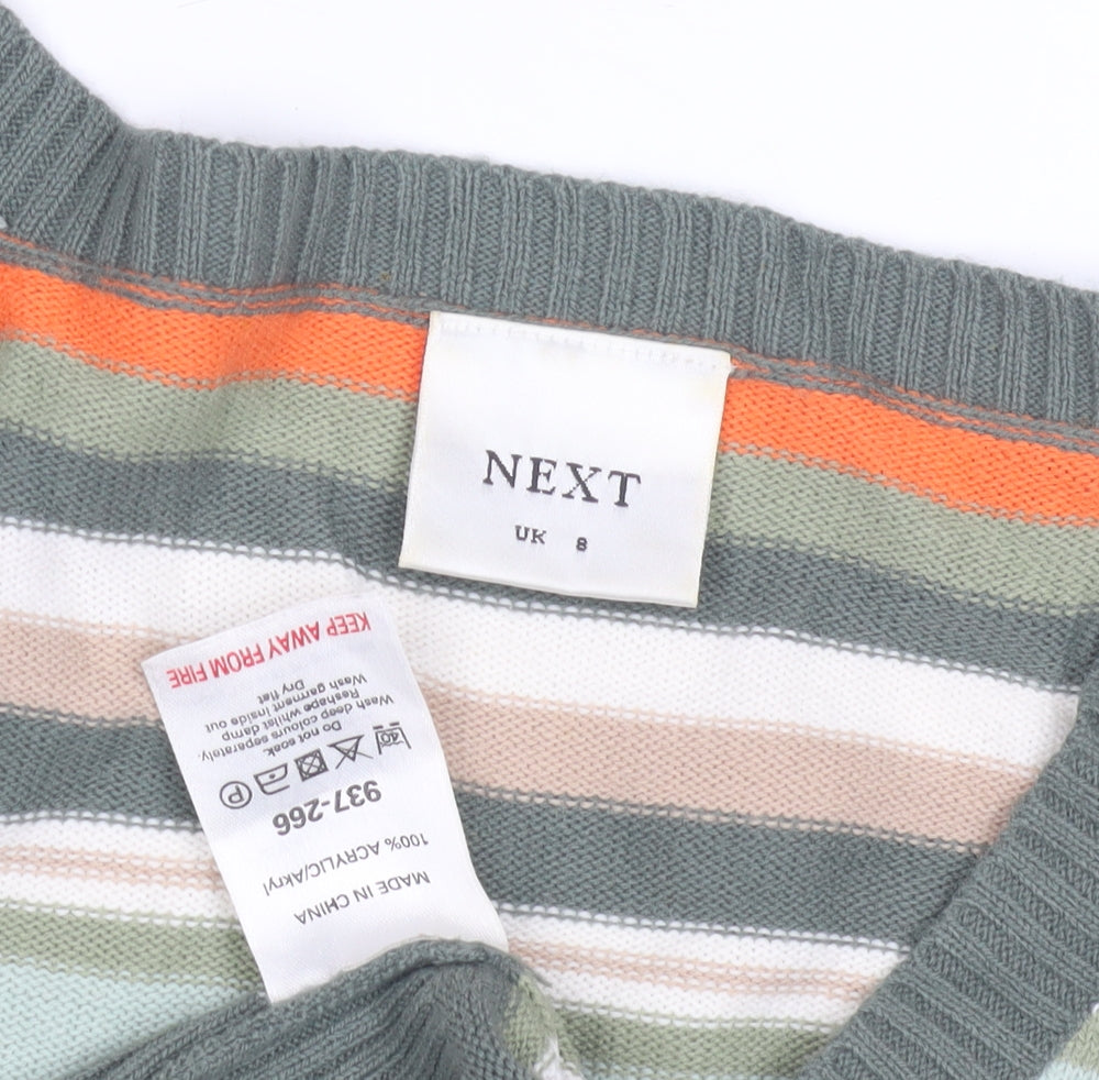 Womens UK Size 8 NEXT Multicoloured Pullover Jumper
