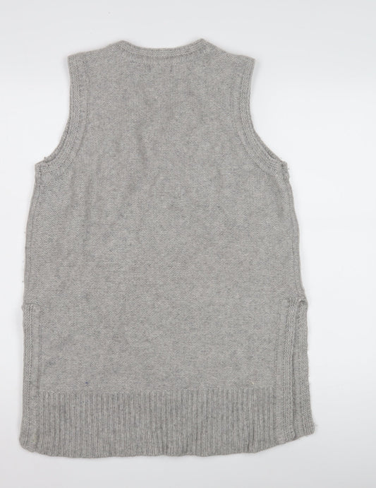 Adrienne Vittadini Women's Grey Knit Vest XL