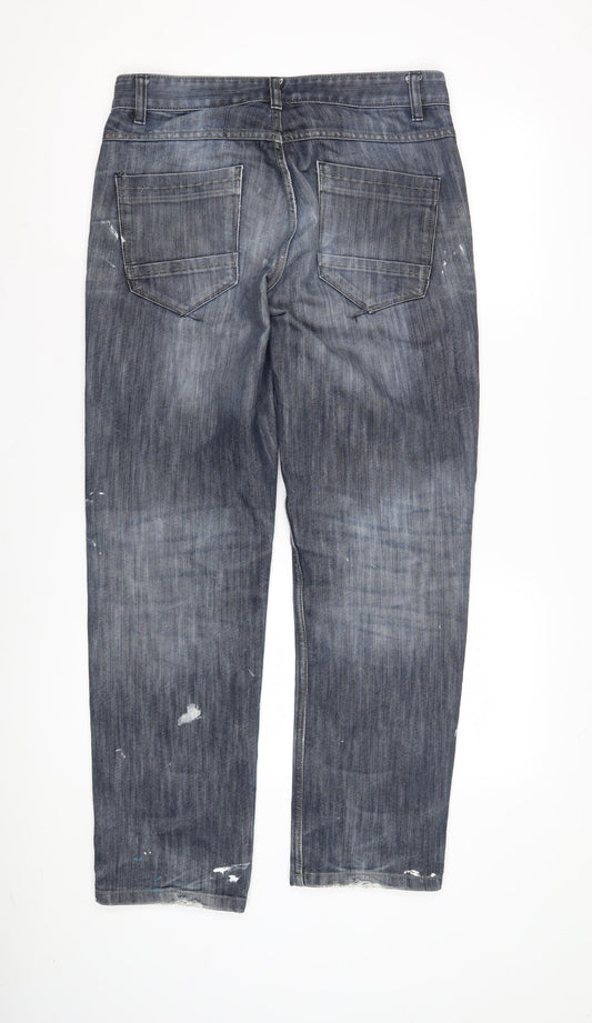 Next Men's Blue Straight Jeans 30 S Regular Fit