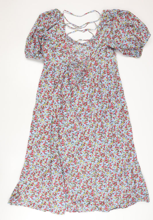 ASOS Design Women's Multicoloured Petite Floral Dress