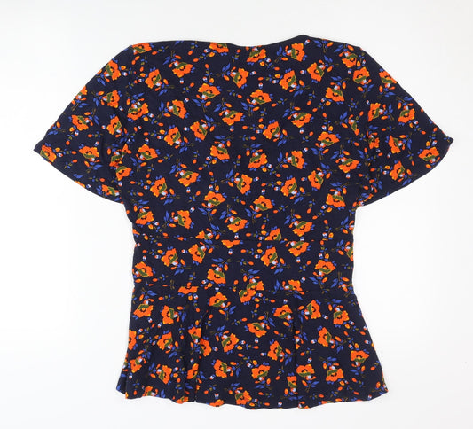 Back view of Joe Browns Women's Multicoloured Floral Blouse, size 14