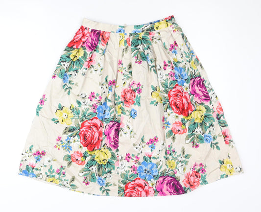 Back view of Cath Kidston Women’s Multicoloured Floral Skirt, size UK 8