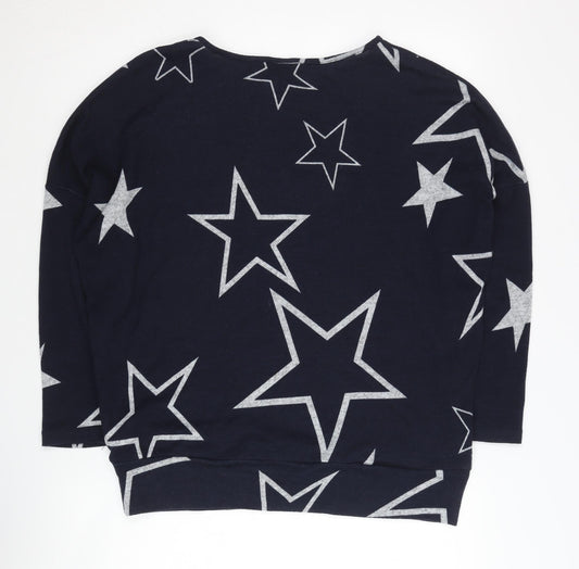 Womens UK Size 10 Izabel London Blue Pullover Jumper
