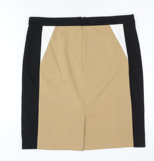 Episode Women's Beige & Black Pencil Skirt, Size 16