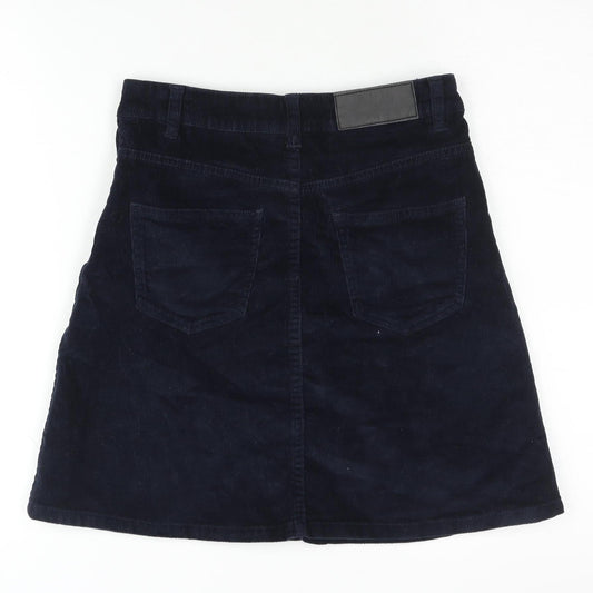 Noisy May Women's Blue Corduroy Skirt Size S